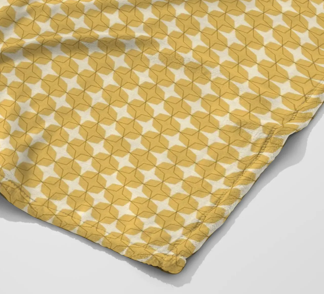 Harmony golden pattern fleece blanket by Little Dean
