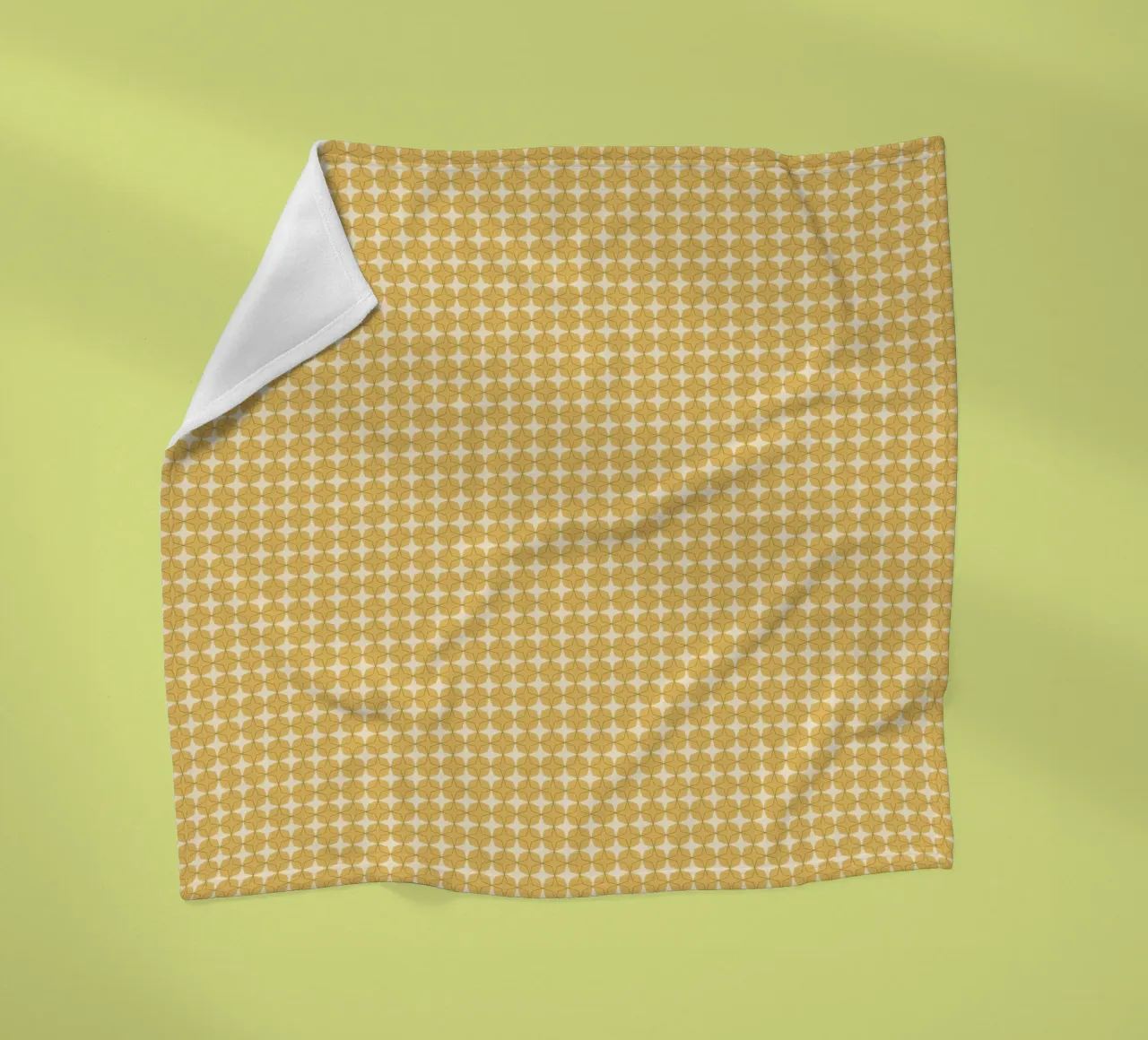 Harmony golden pattern fleece blanket by Little Dean