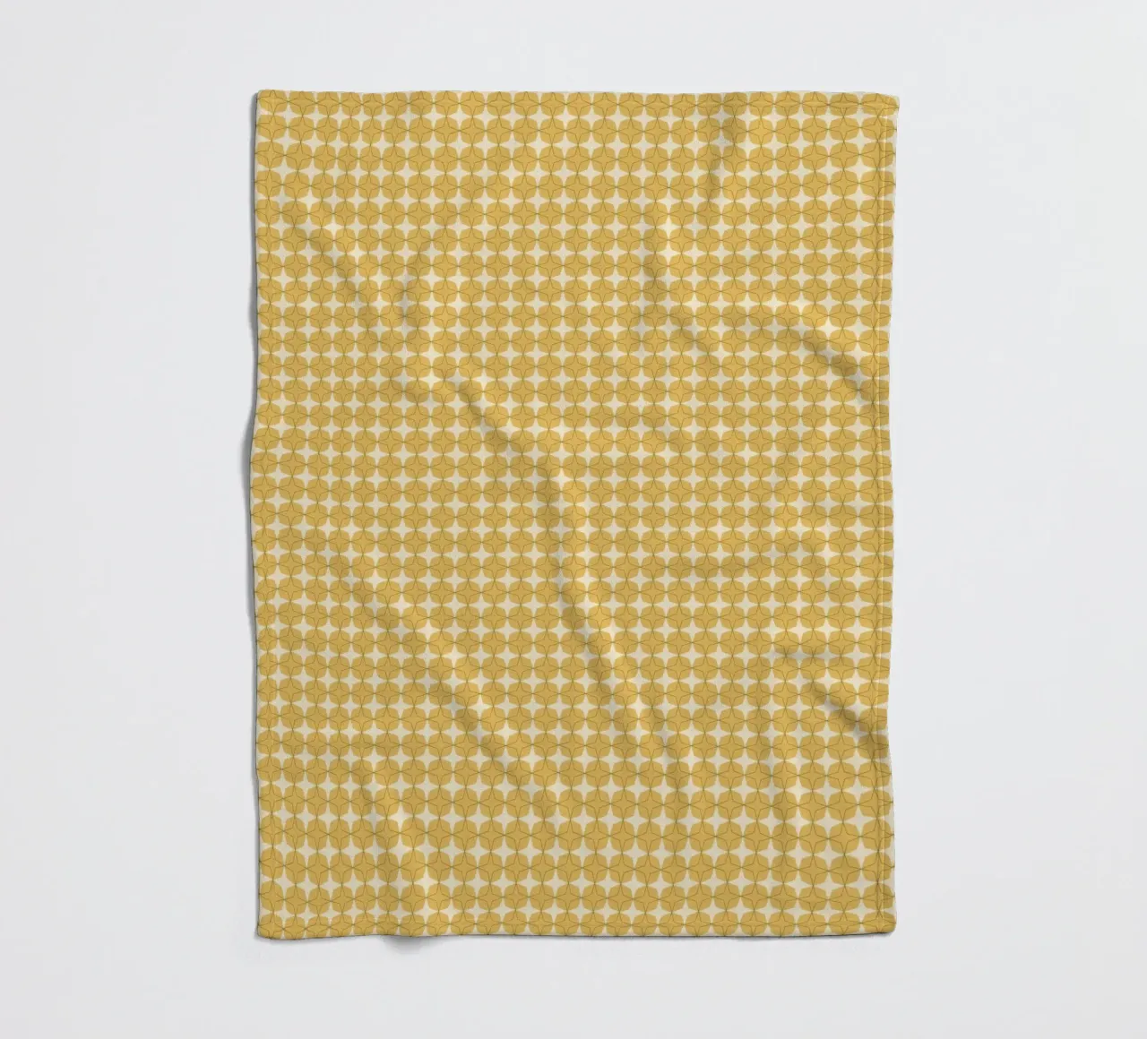 Harmony golden pattern fleece blanket by Little Dean
