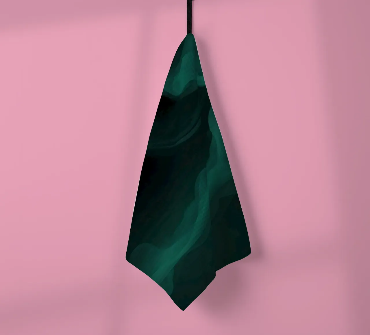 Papier peint abstrait vert sarcelle fluide torchon de DesignDoodle