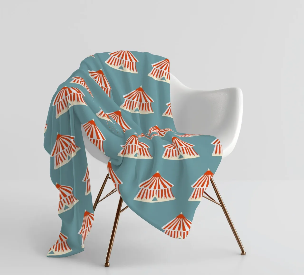 Zirkuszelt coperta in pile da Miriam Dück Pattern Design & Art