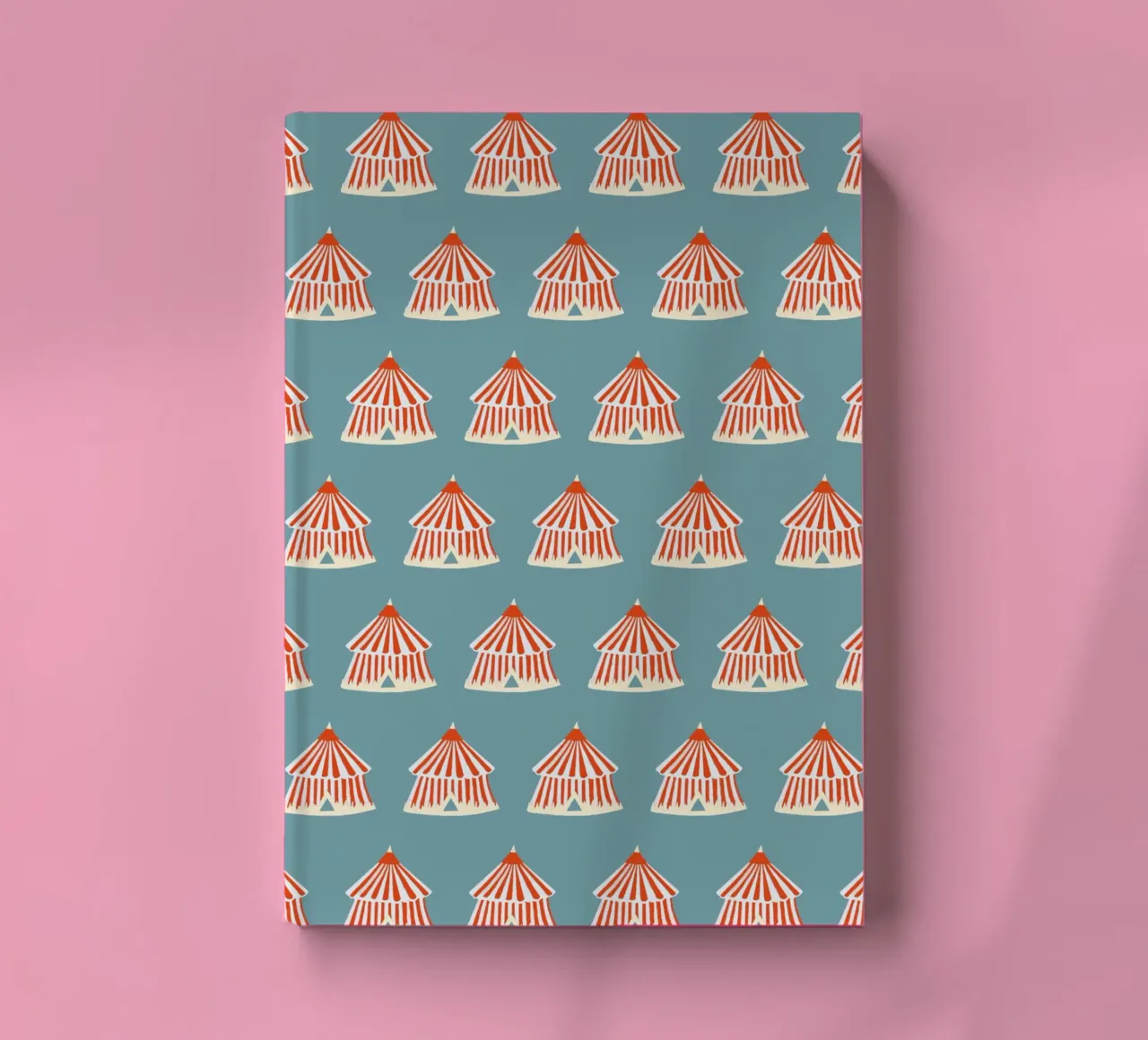 Zirkuszelt notebook by Miriam Dück Pattern Design & Art