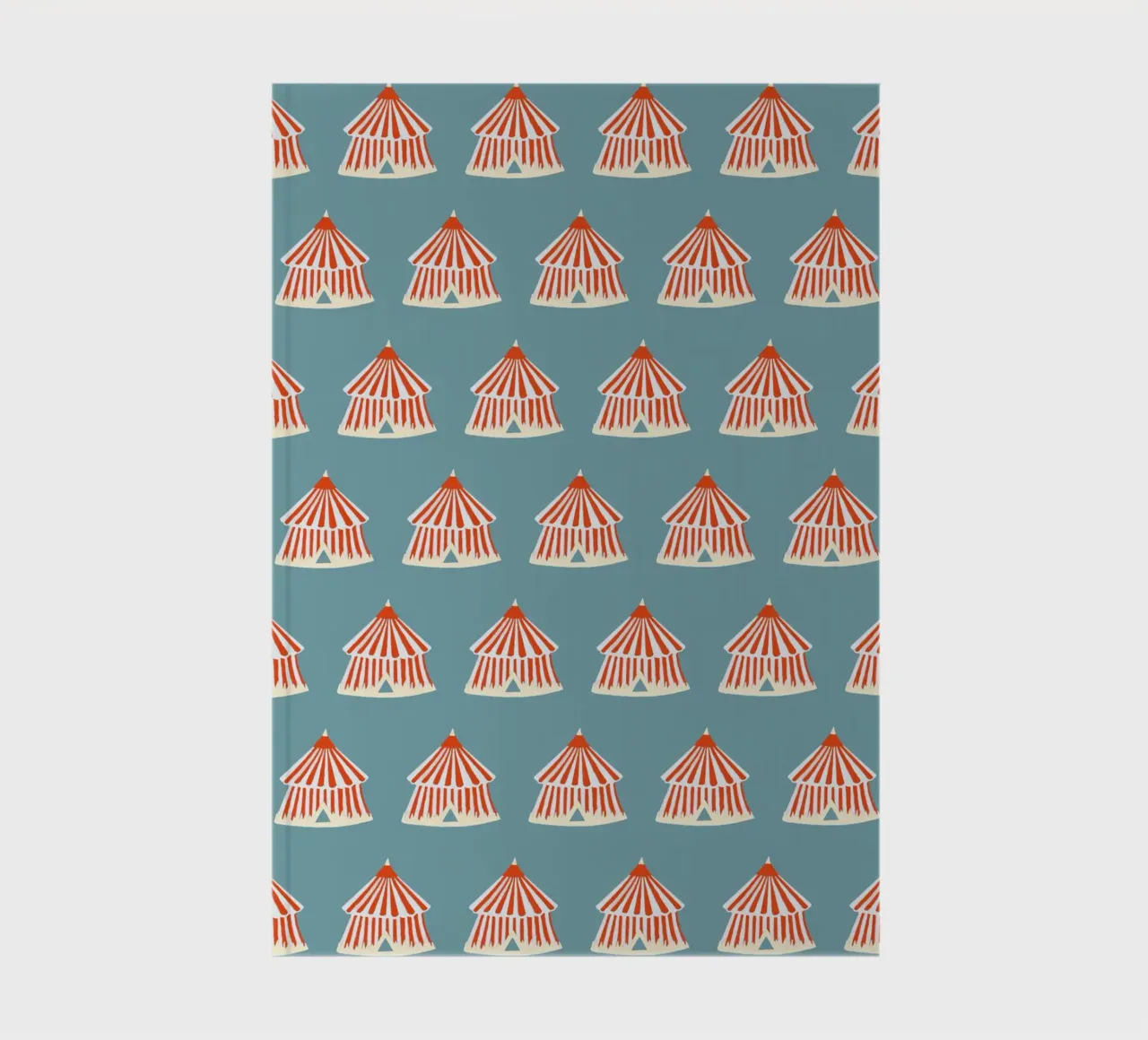 Zirkuszelt notebook by Miriam Dück Pattern Design & Art