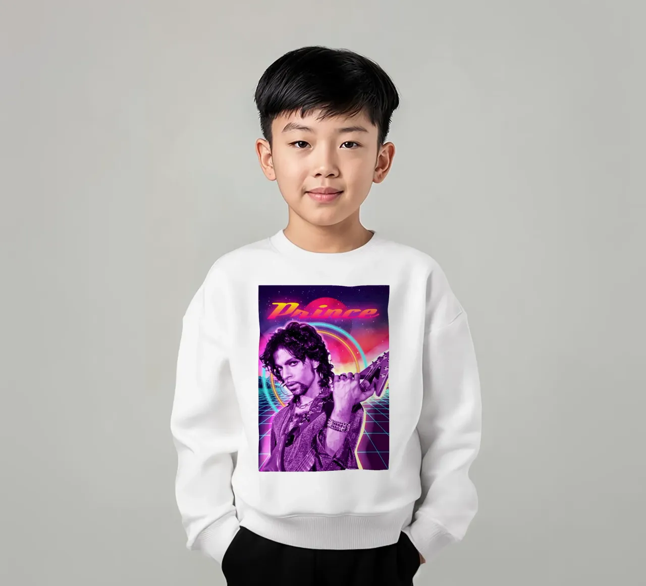 Principe stile retrò felpa bambino da Lembayung art