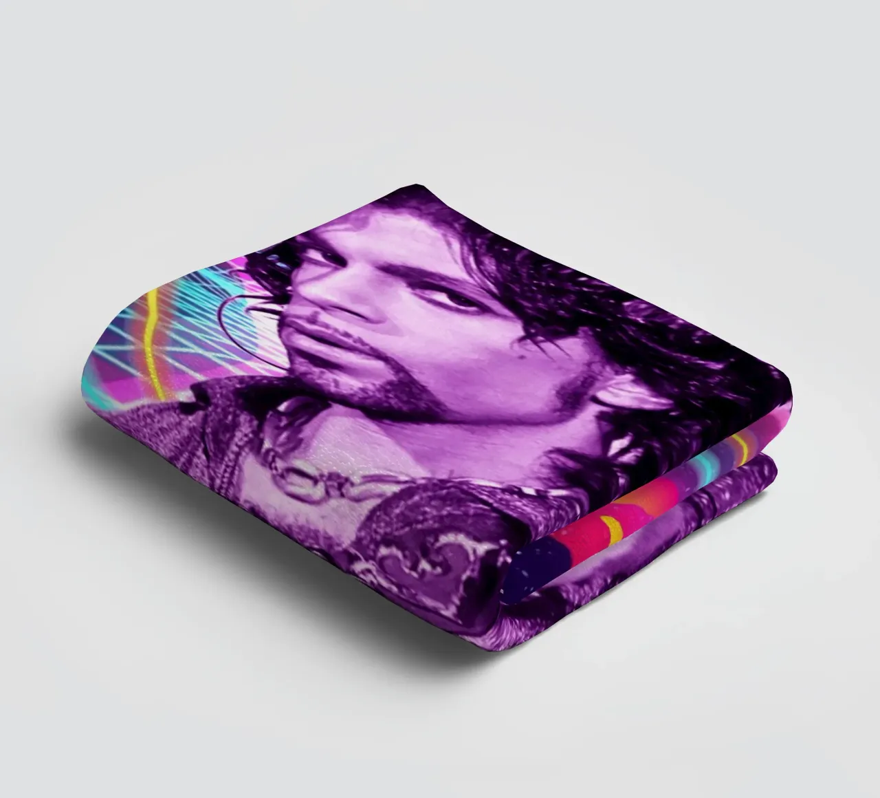 Prince retro style towel by Lembayung art