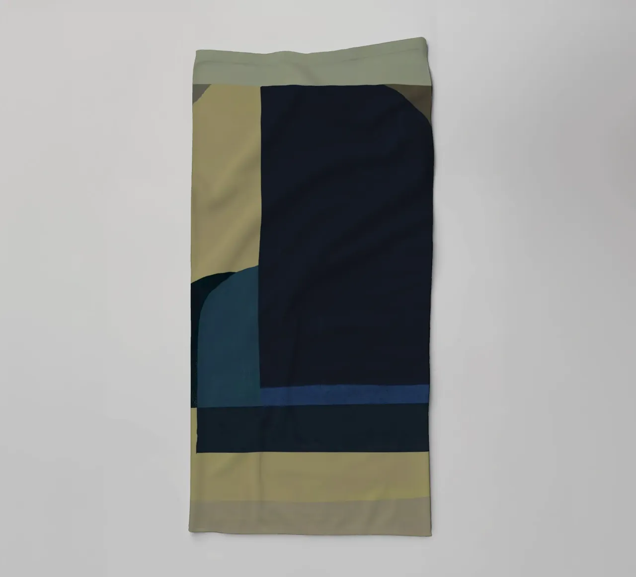 Tons sourds de bleu, de vert et de beige serviette de bain de Little Dean