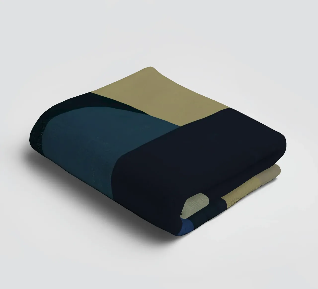 Tons sourds de bleu, de vert et de beige serviette de bain de Little Dean