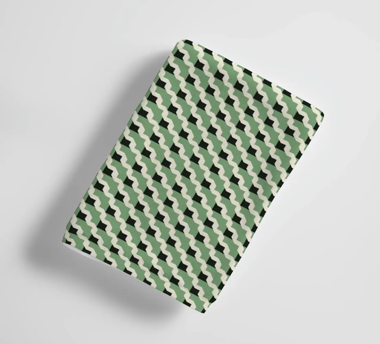 Diagonal geometry checkers towel by Little Dean