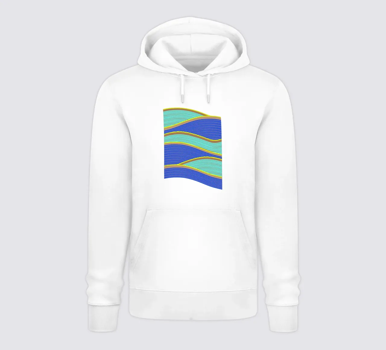 Tempi felici Onde al neon felpa con cappuccio da SilverPegasus