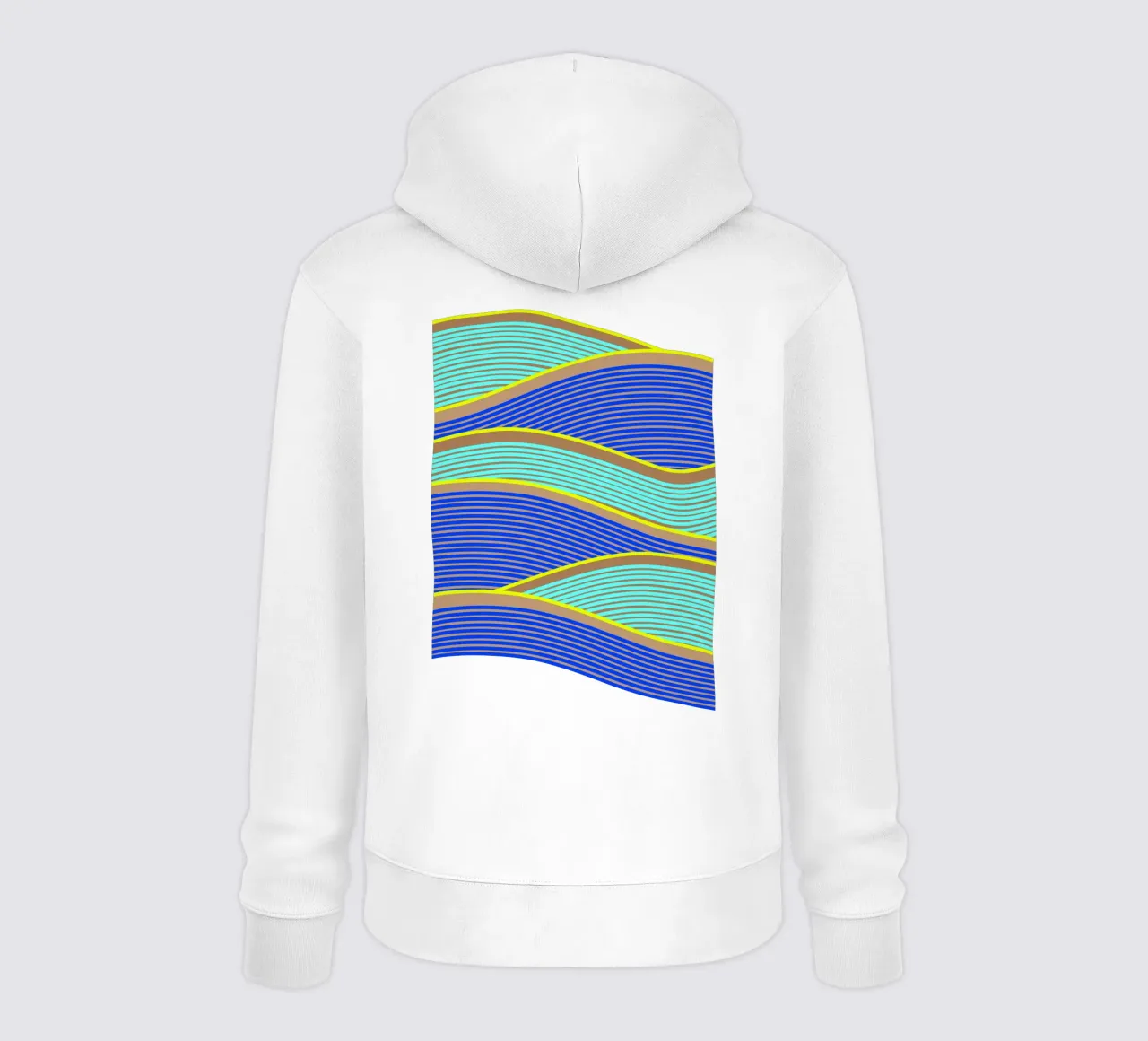 Tempi felici Onde al neon felpa con cappuccio da SilverPegasus