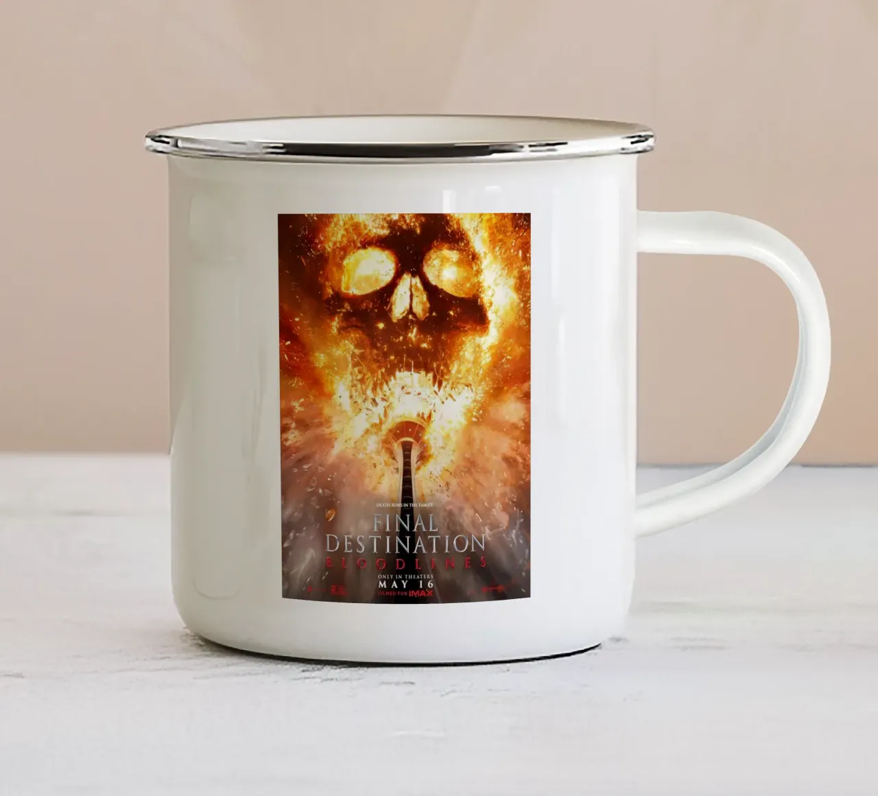 Horror Movie enamel mug by Alex happy shop