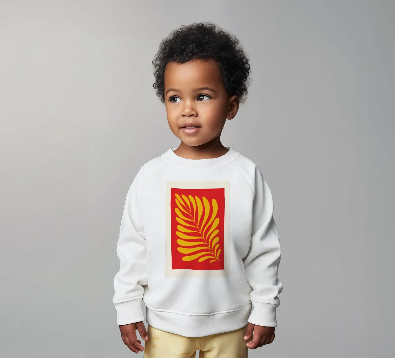 Fern in Red felpa neonato da Pure