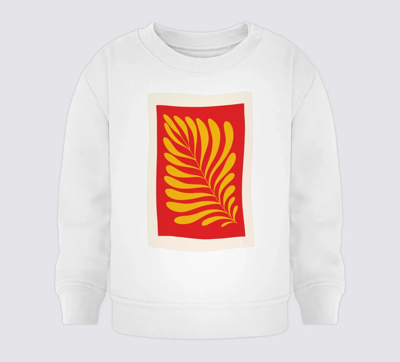 Fern in Red felpa neonato da Pure