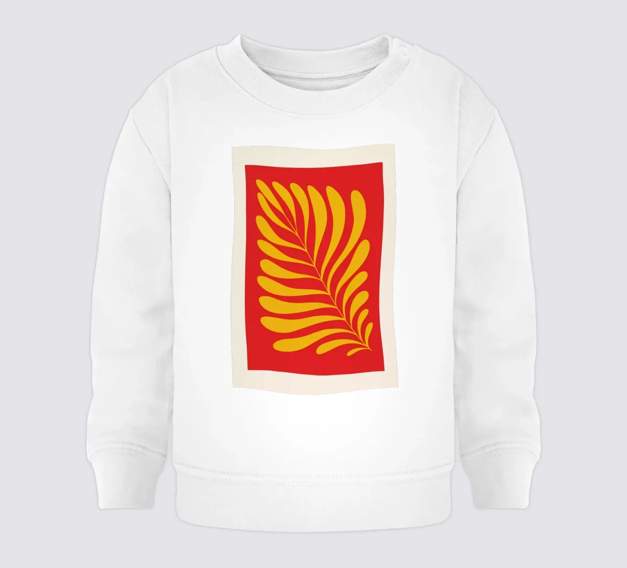 Fern in Red felpa neonato da Pure