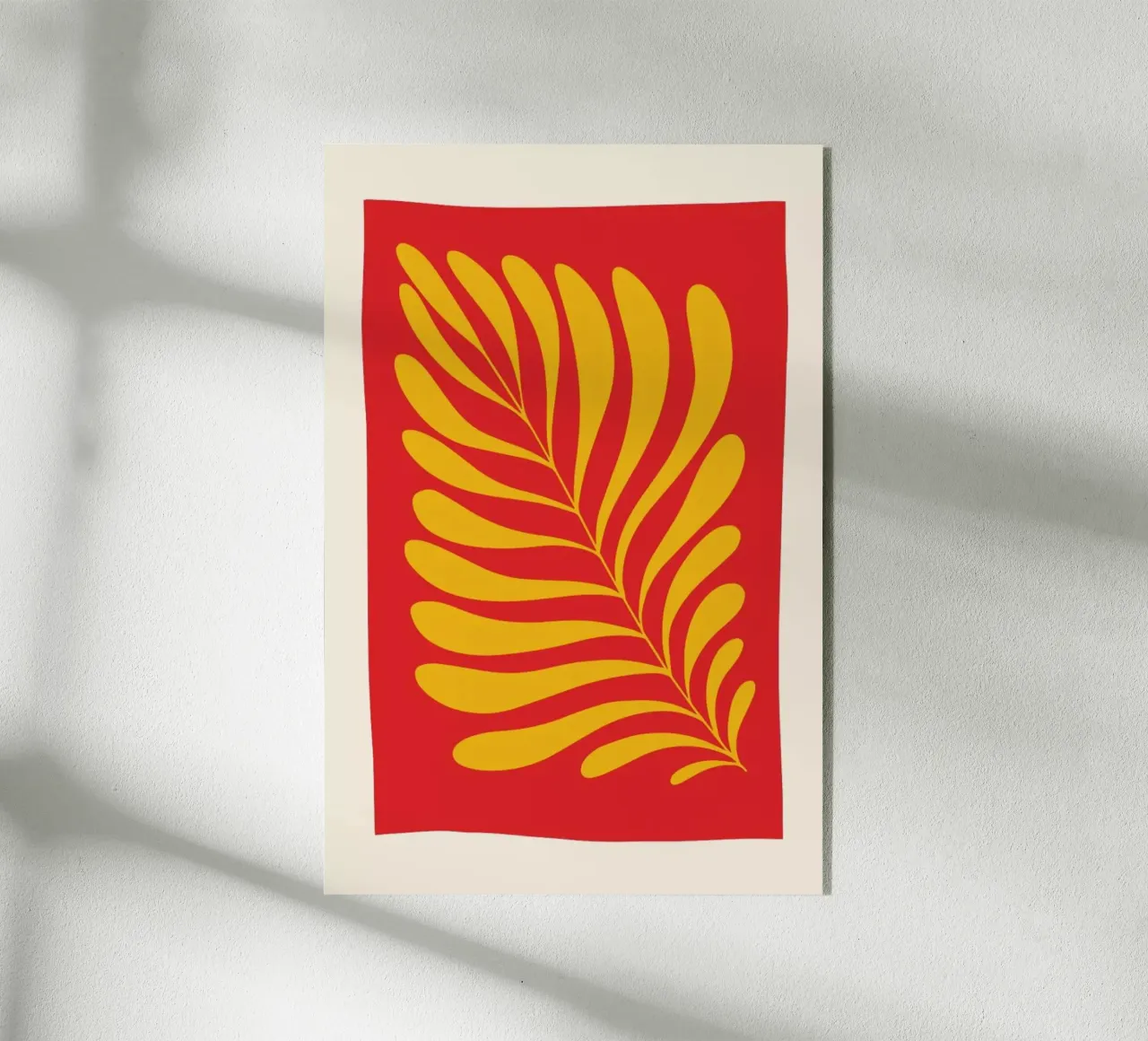 Fern in Red plexiglass da Pure