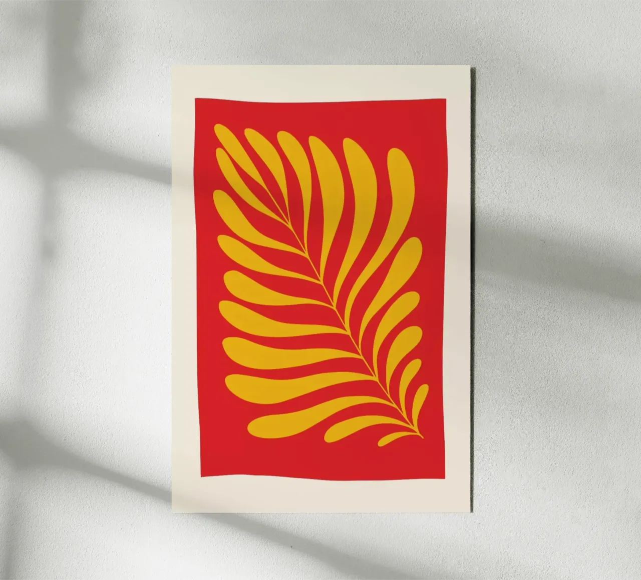 Fern in Red alluminio dibond da Pure