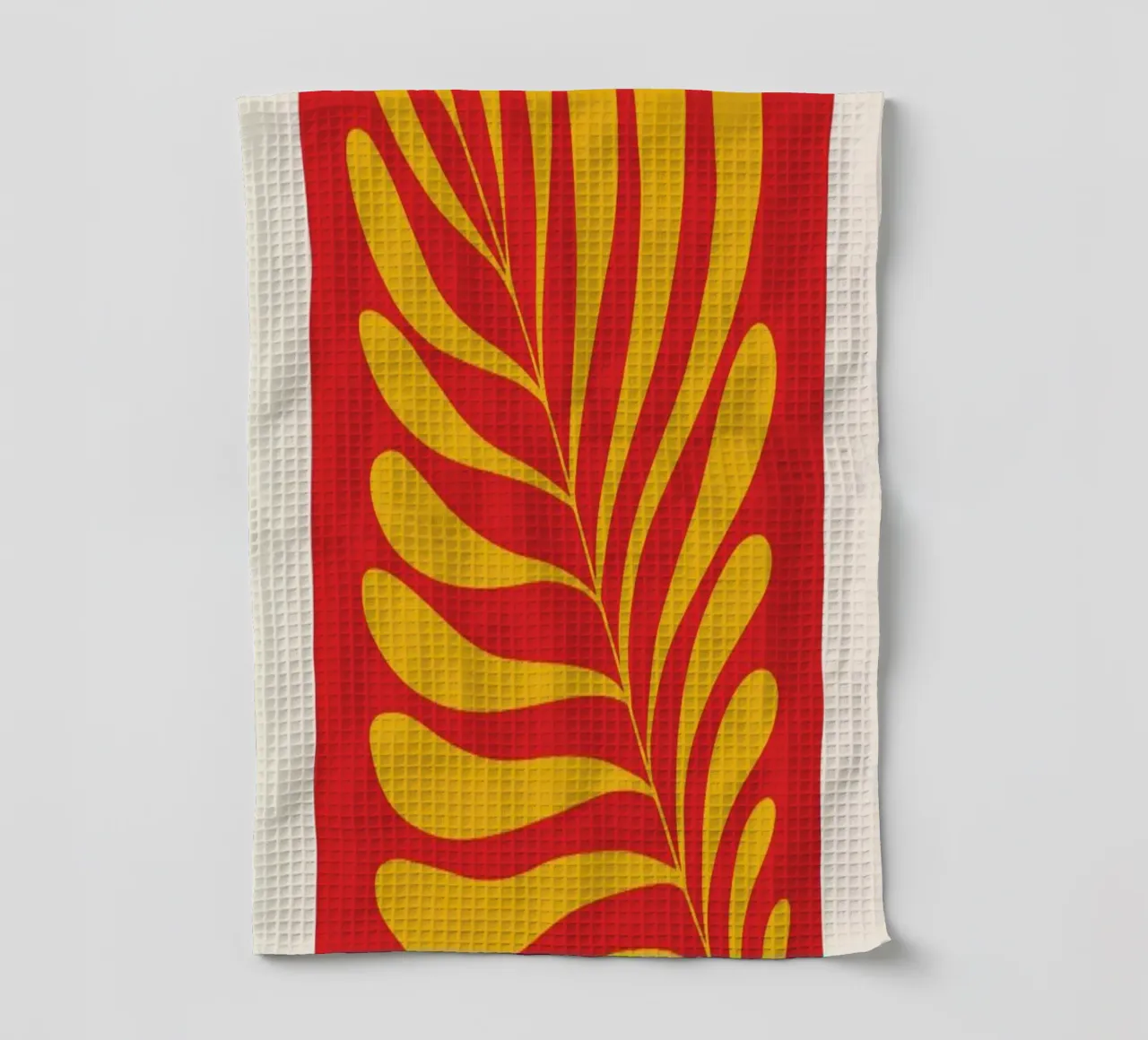 Fern in Red Geschirrtuch von Pure