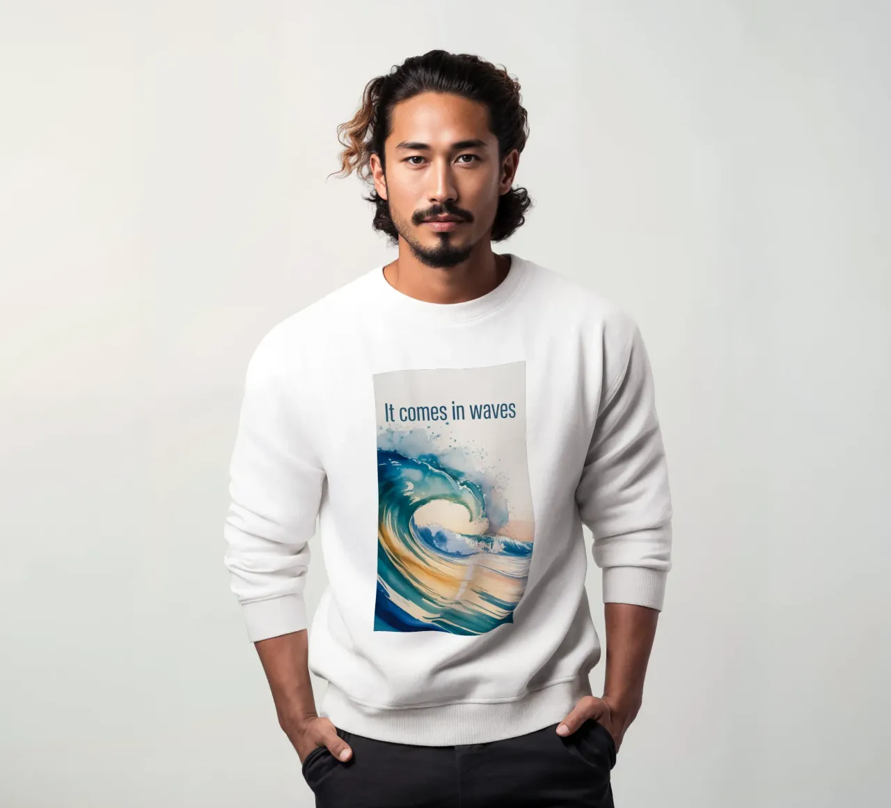 IT COMES IN WAVES felpa da 20 Farben