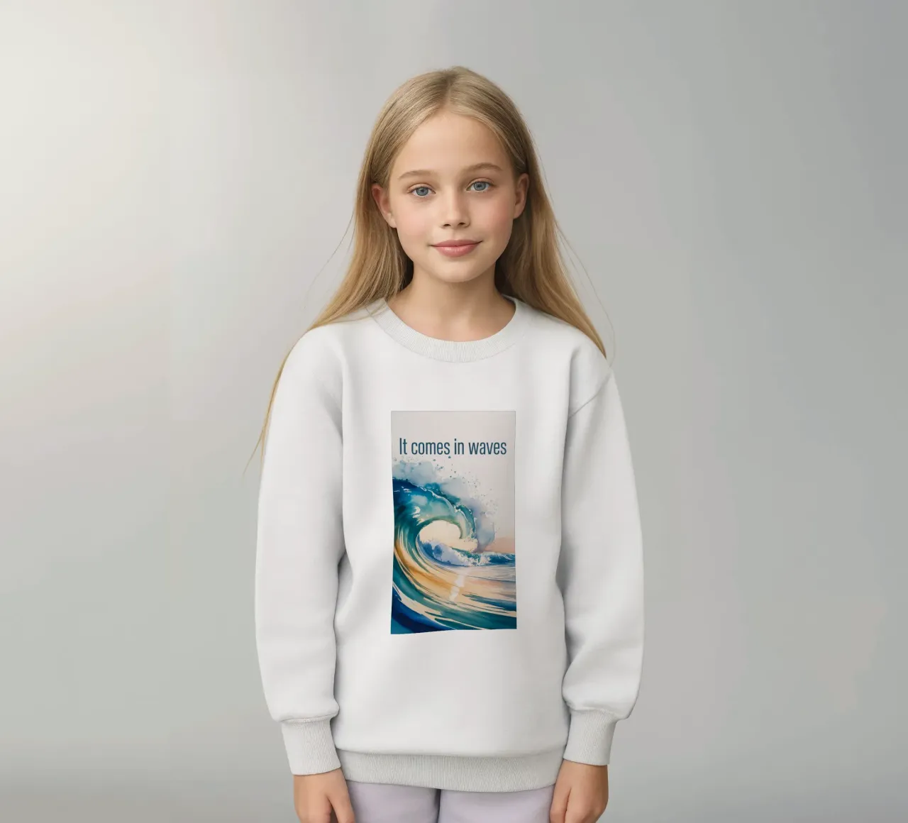 IT COMES IN WAVES felpa bambino da 20 Farben
