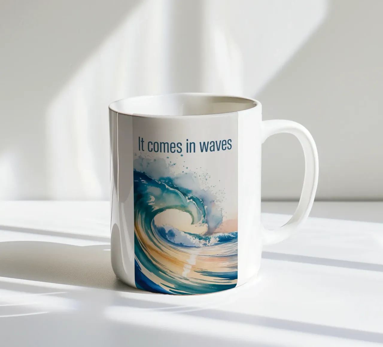 IT COMES IN WAVES tazza in ceramica da 20 Farben
