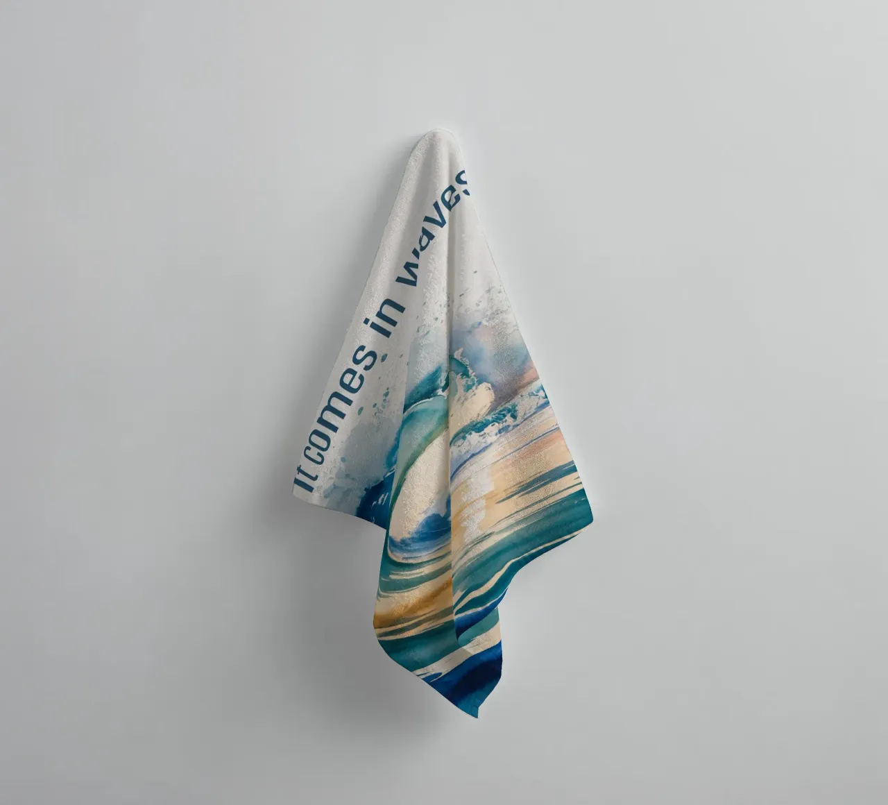 IT COMES IN WAVES asciugamano da bagno da 20 Farben