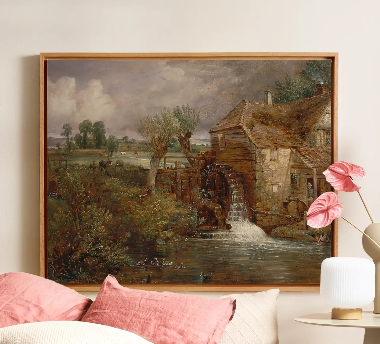 John Constable Kunst canvas met Baklijst van Brooke
