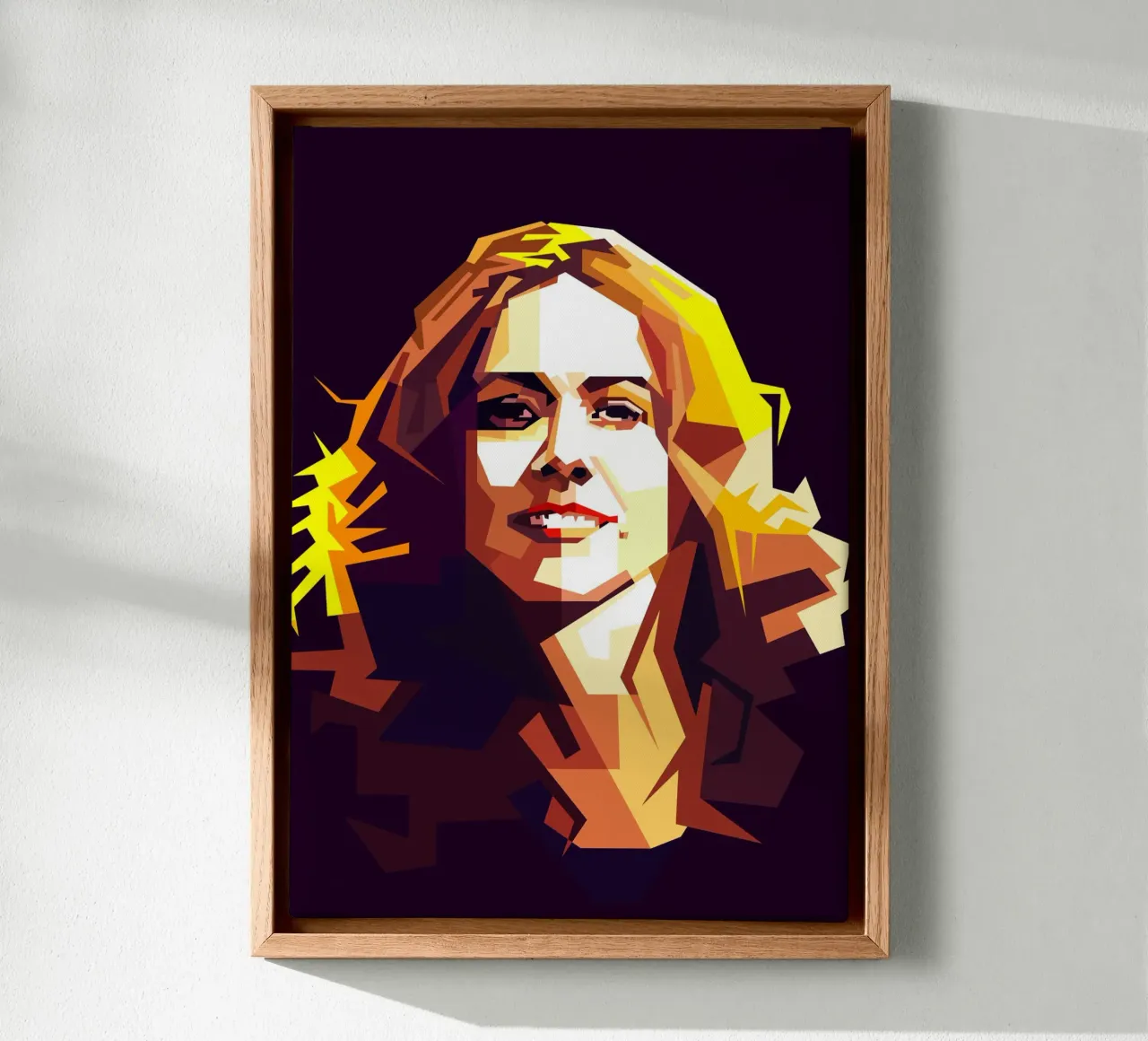 Sheryl Crow Amerikaanse zangeres Retro Stijl Nu Trending canvas met Baklijst van Artkreator