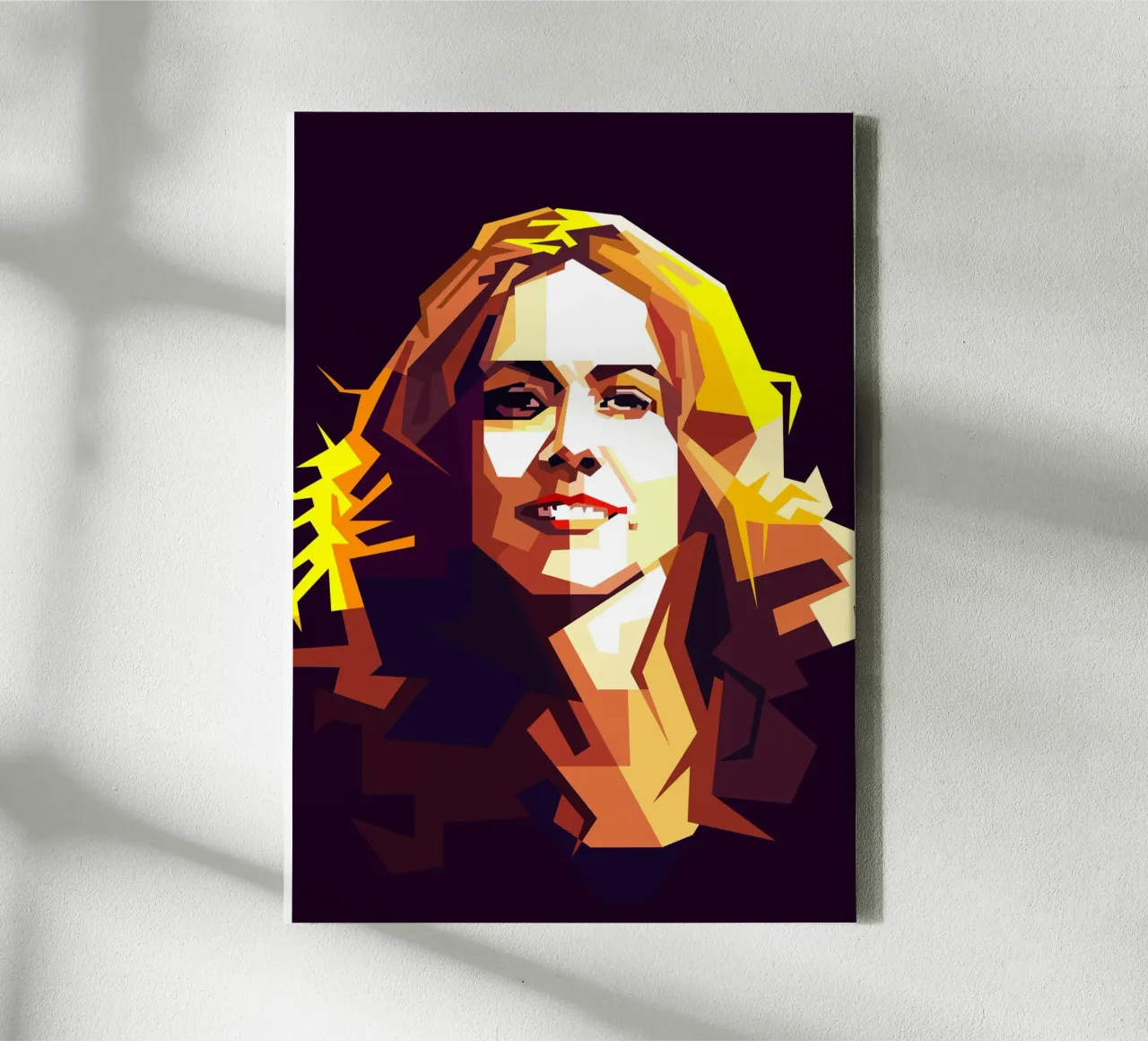 Sheryl Crow Cantante americana Stile retrò di tendenza ora tela con Cornice a cassetta da Artkreator