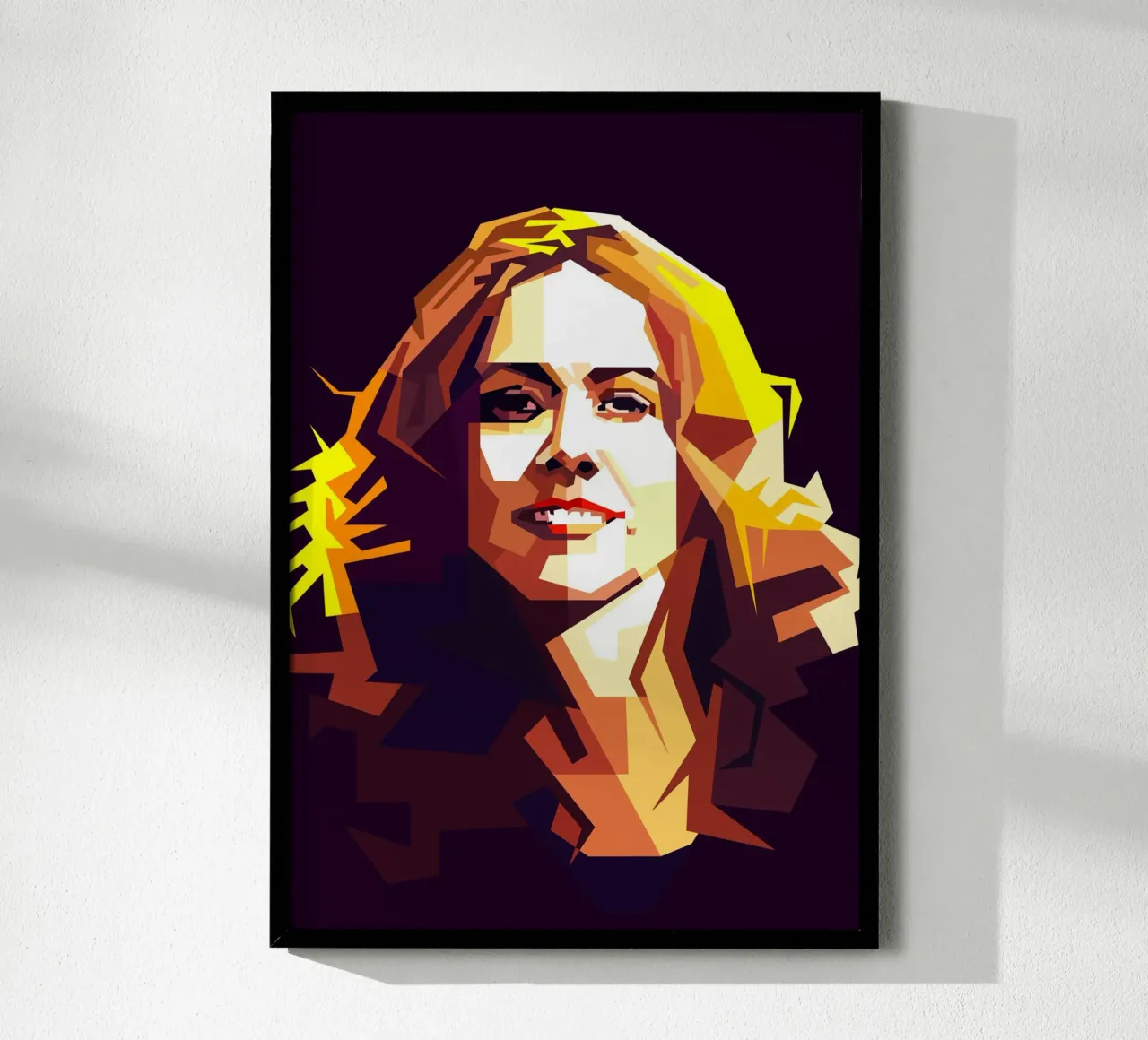 Sheryl Crow Cantante americana Stile retrò di tendenza ora poster con telaio in alluminio da Artkreator
