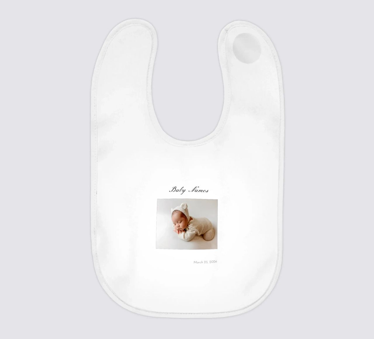 Nascita personalizzata del bambino bavaglino da NEWEST CUSTOM SHOP