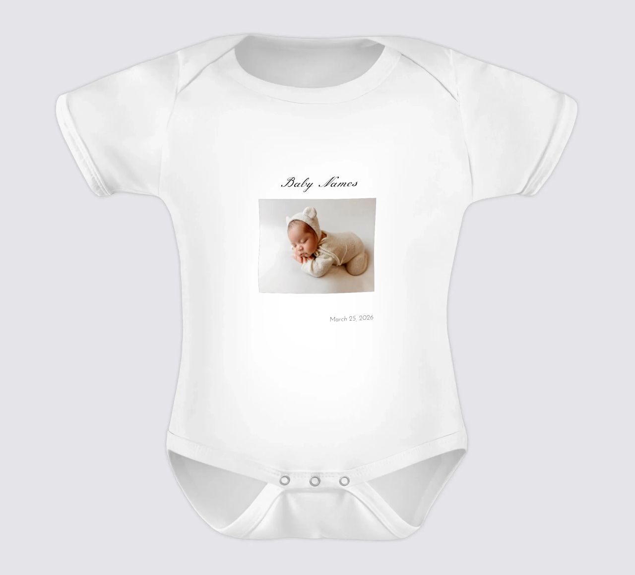 Naissance de bébé personnalisée body bébé de NEWEST CUSTOM SHOP