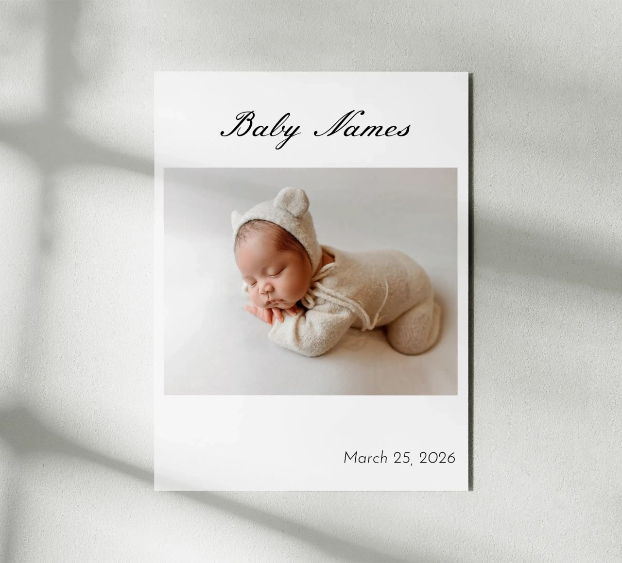 Naissance de bébé personnalisée alu dibond de NEWEST CUSTOM SHOP