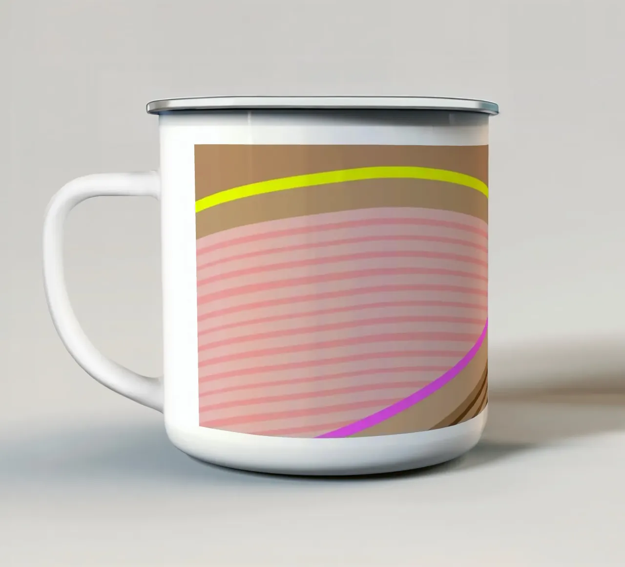 Tempi felici Campi di cioccolato tazza in smalto da SilverPegasus