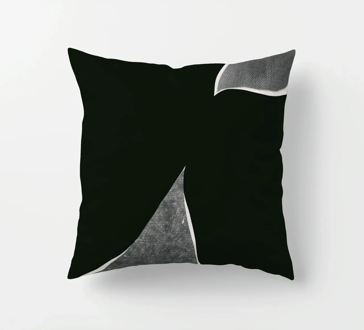 Composizione nera 01 cuscino da Little Dean