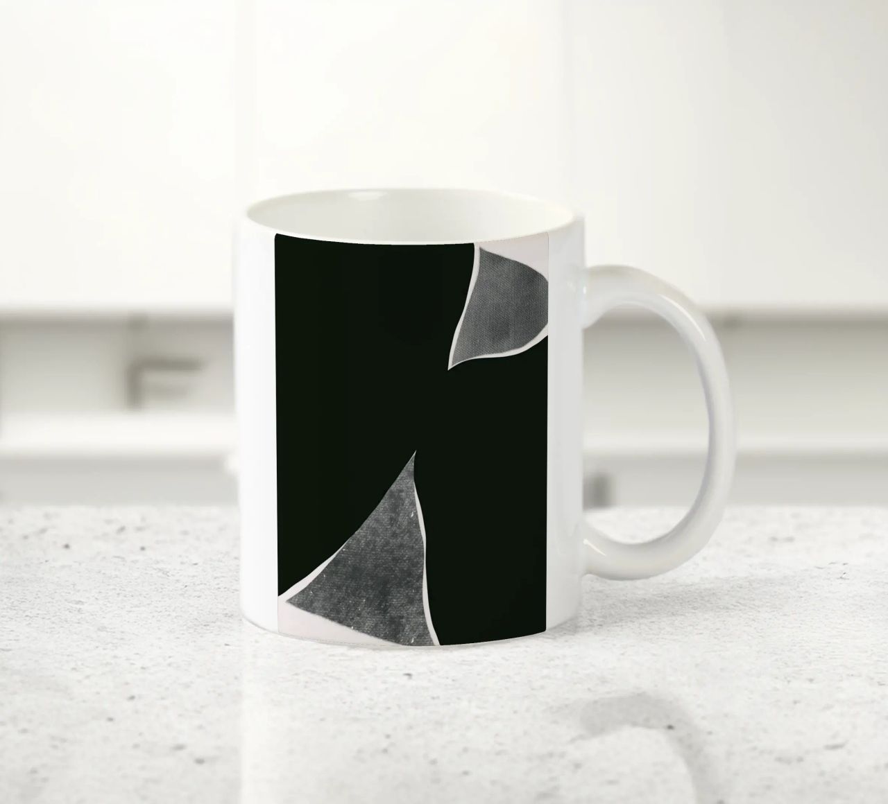 Composizione nera 01 tazza in ceramica da Little Dean