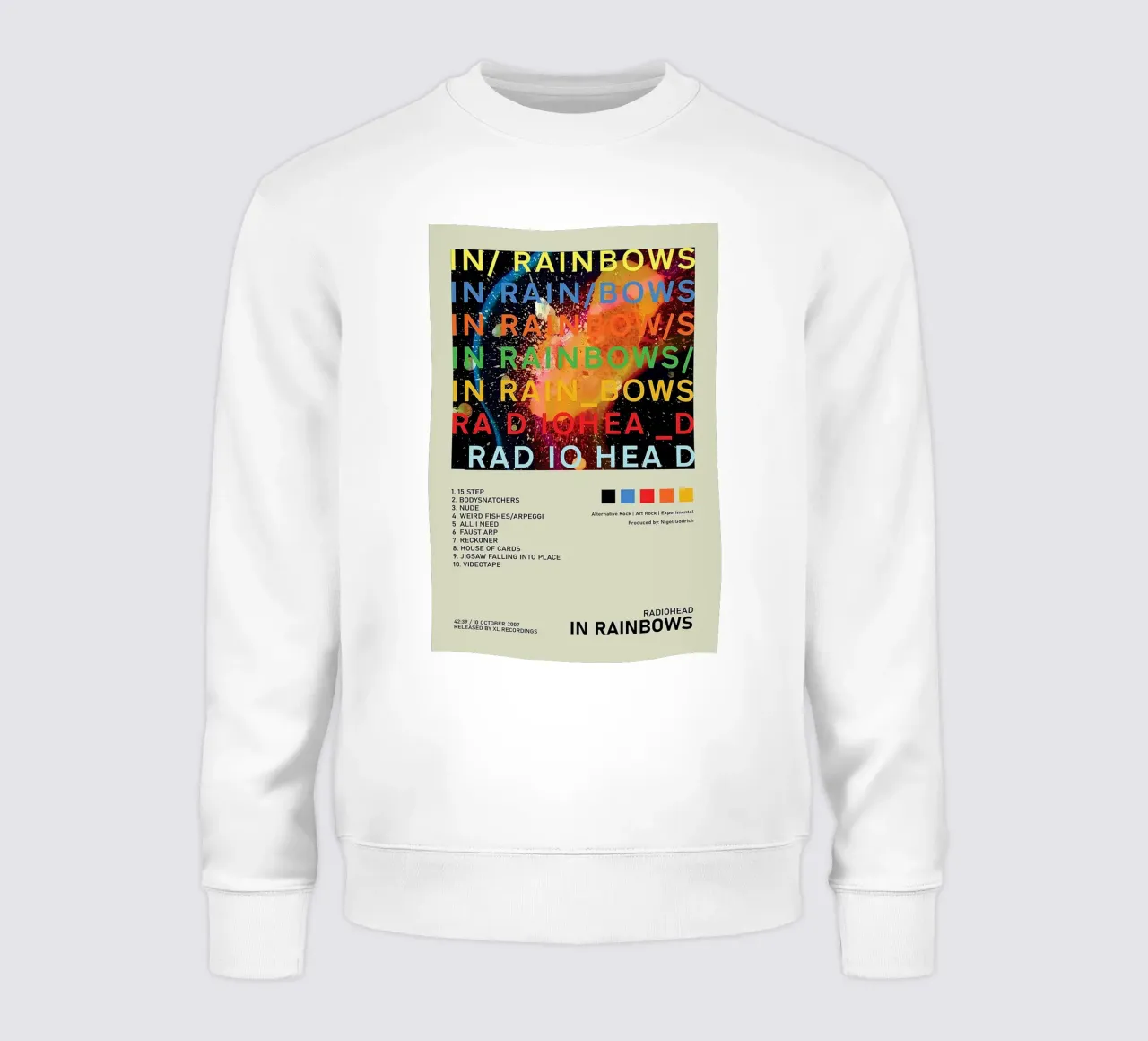 In Rainbows Radiohead felpa da Attaboy Dsgn