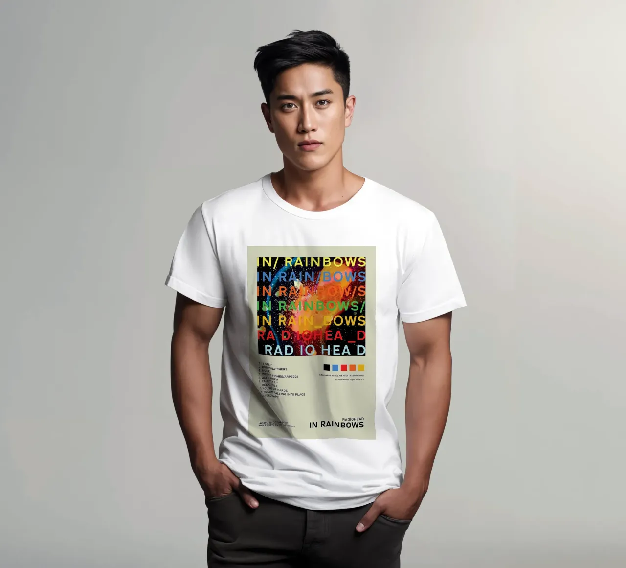 In Rainbows Radiohead t-shirt da Attaboy Dsgn
