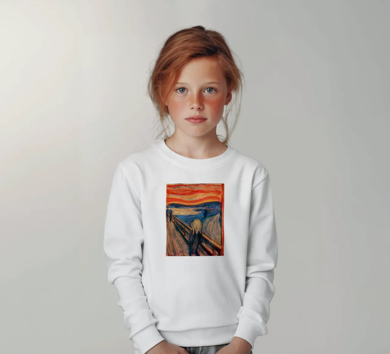Edvard Munch felpa bambino da Brooke