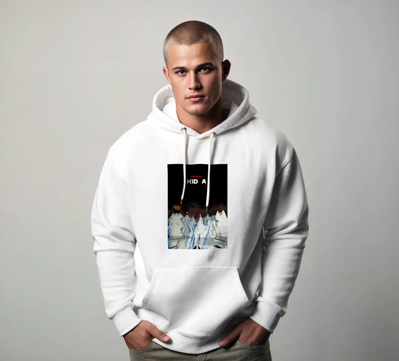 Kid A RAdiohead felpa con cappuccio da Attaboy Dsgn