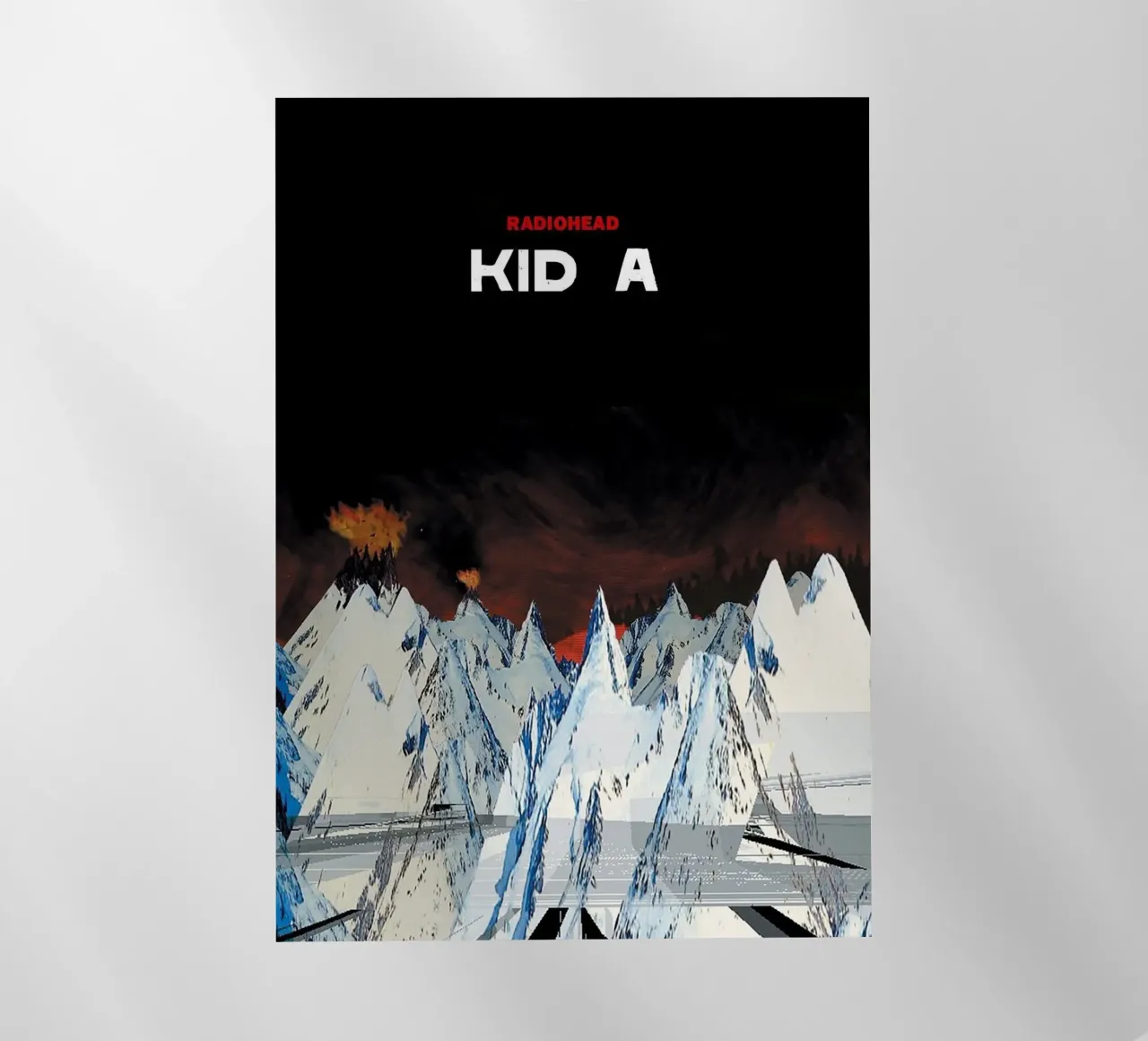 Kid A RAdiohead pellicola backlit da Attaboy Dsgn