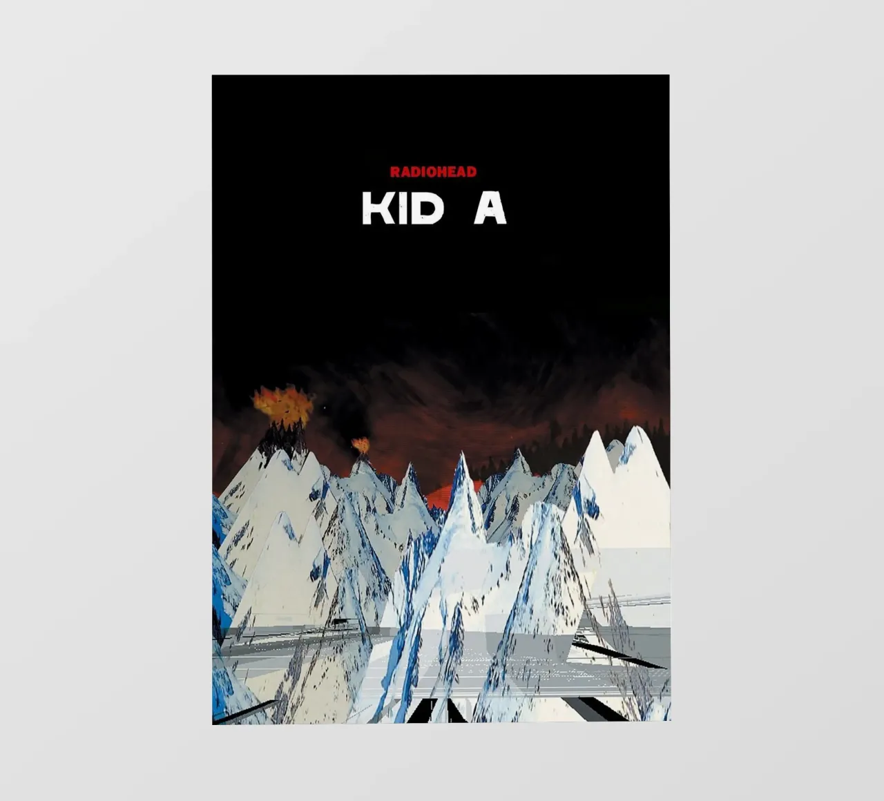 Kid A RAdiohead pellicola backlit da Attaboy Dsgn