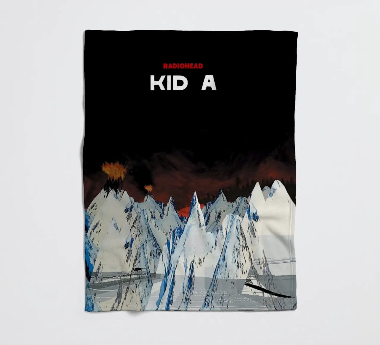 Kid A RAdiohead coperta in pile da Attaboy Dsgn