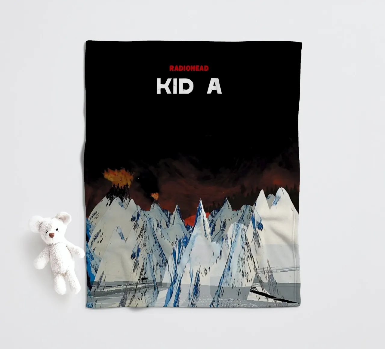 Kid A RAdiohead coperta in pile da Attaboy Dsgn