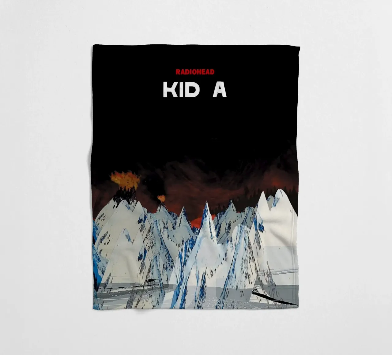 Kid A RAdiohead coperta in pile da Attaboy Dsgn