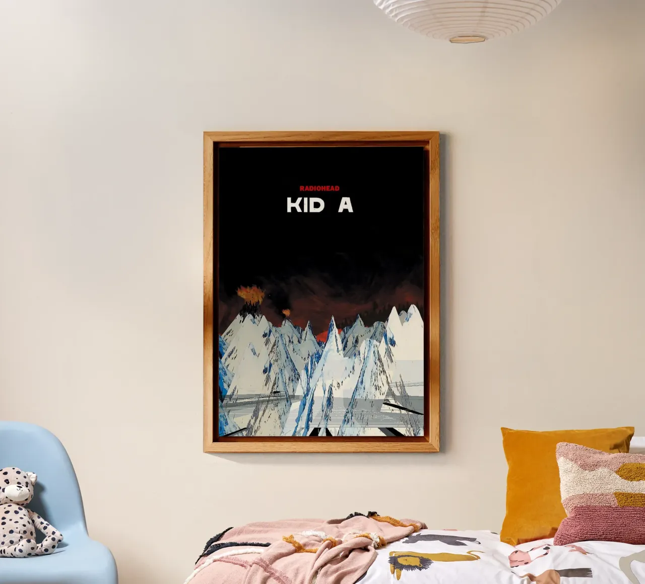 Kid A RAdiohead alluminio dibond da Attaboy Dsgn