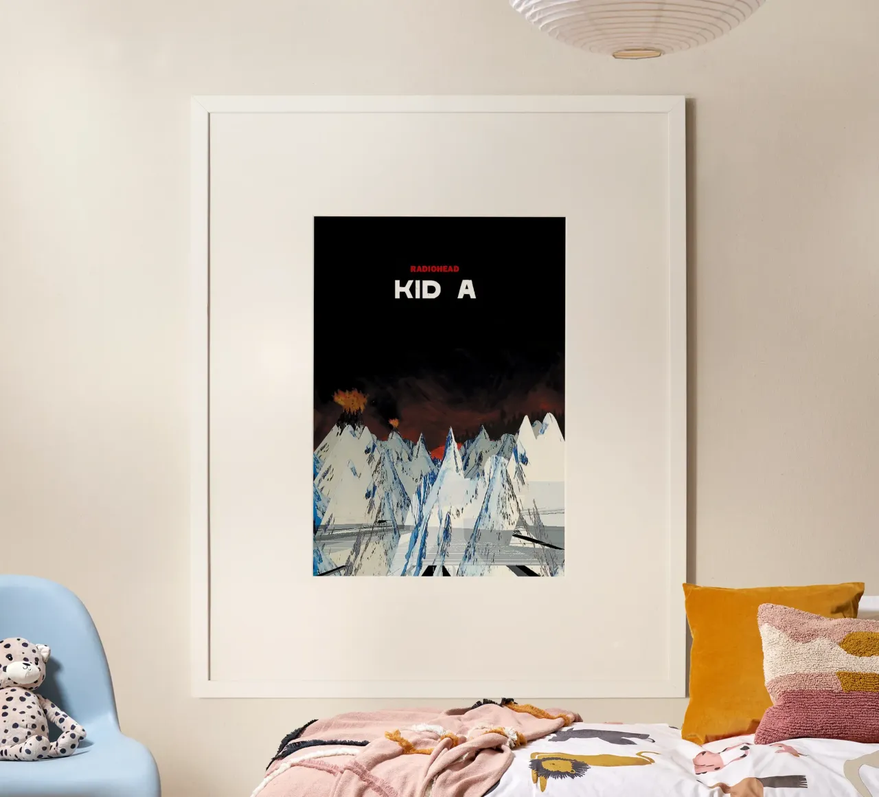 Kid A RAdiohead poster con telaio in plastica da Attaboy Dsgn