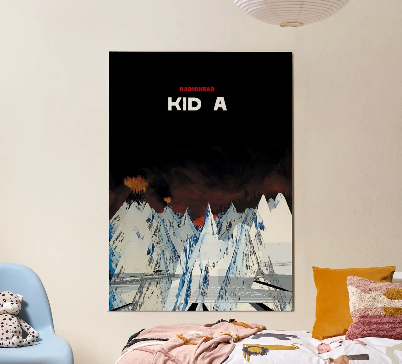 Kid A RAdiohead poster con telaio in plastica da Attaboy Dsgn