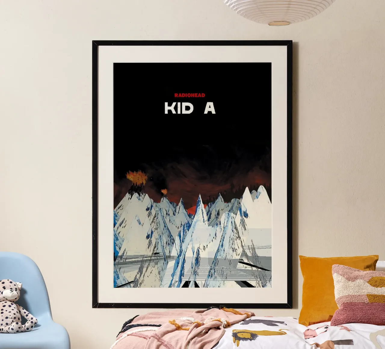 Kid A RAdiohead poster con telaio in plastica da Attaboy Dsgn