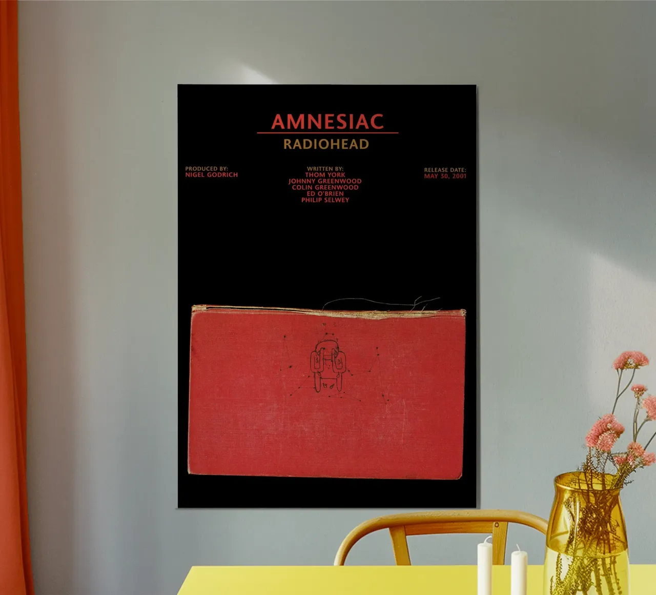Amnesiac — Radiohead poster da Attaboy Dsgn