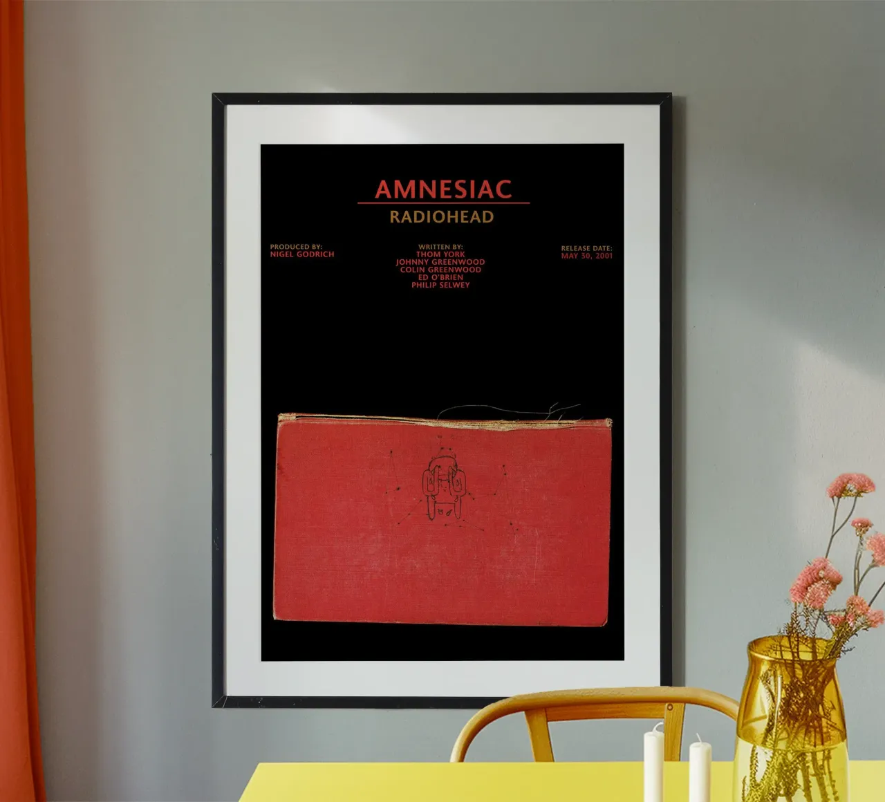 Amnesiac — Radiohead poster da Attaboy Dsgn